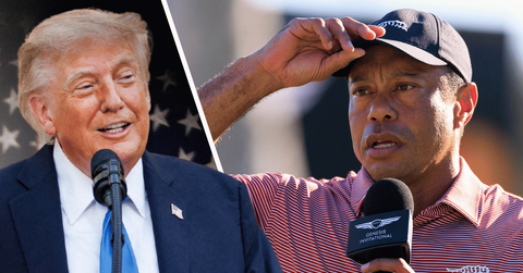 Donald Trump and Tiger Woods
