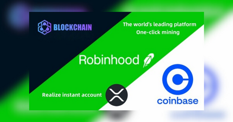 robinhood and coinbase users will use xrp ripple to participate in blockchain cloud mining and easily earn income every day