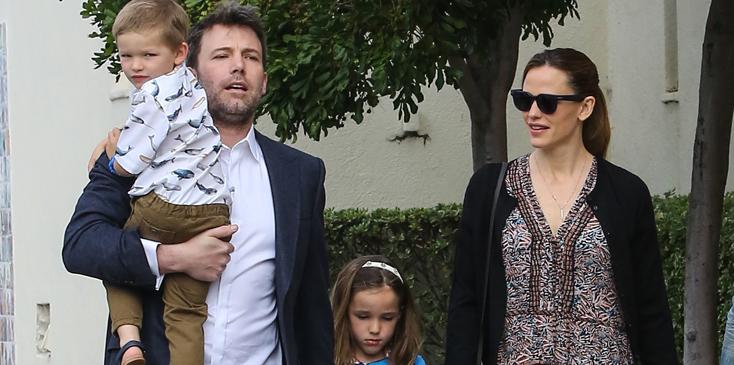 Ben Affleck and Jennifer Garner reunite for Easter Sunday