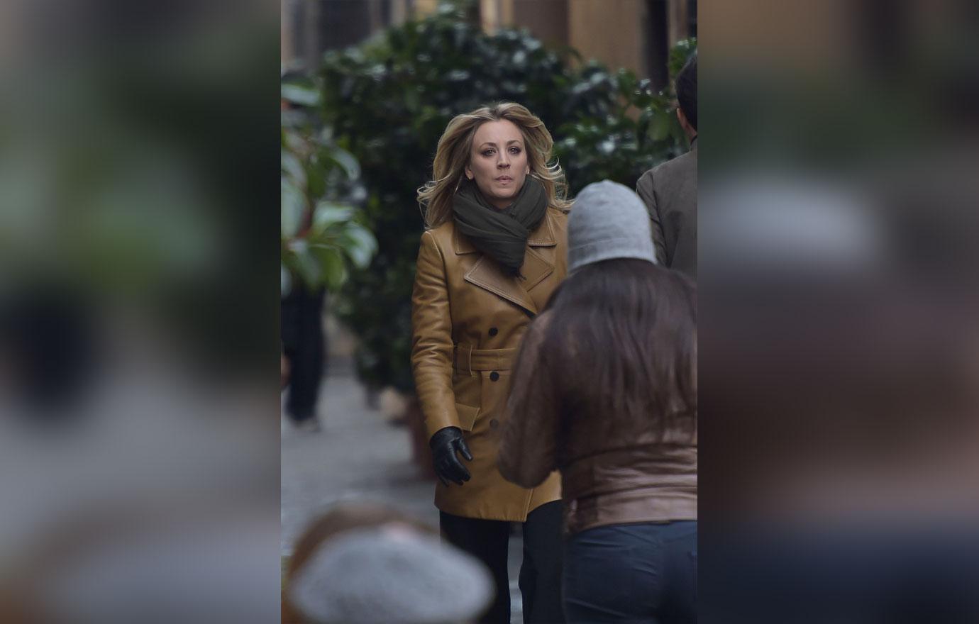 Kaley Cuoco Filming In Rome