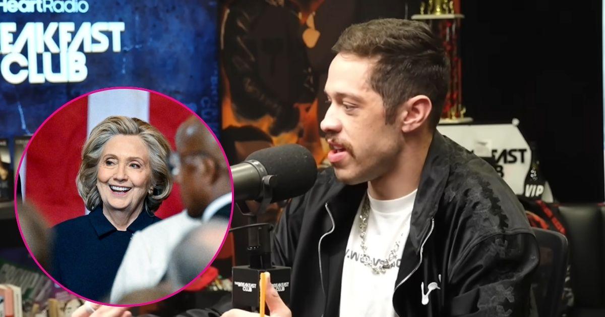 Composite Photos of Hillary Clinton and Pete Davidson