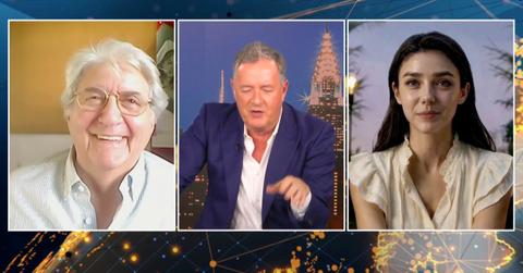 Tom Conti, Piers Morgan and Tilly Norwood