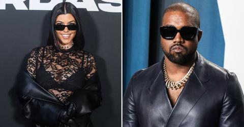 Image of Kourtney Kardashian and Kanye West