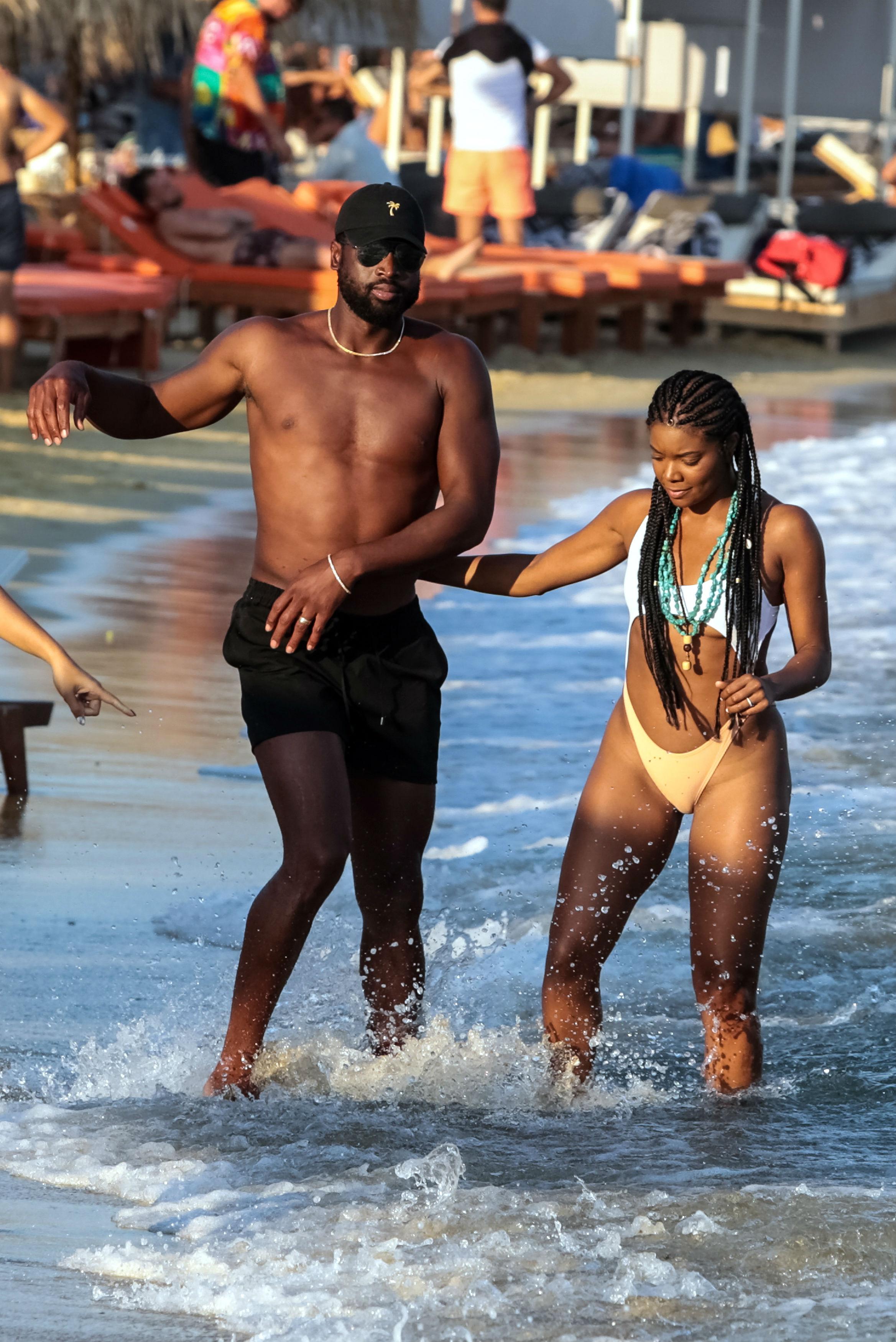 Dwyane Wade And Wife Gabrielle Union Show Off Their Bodies In Mykonos Photos