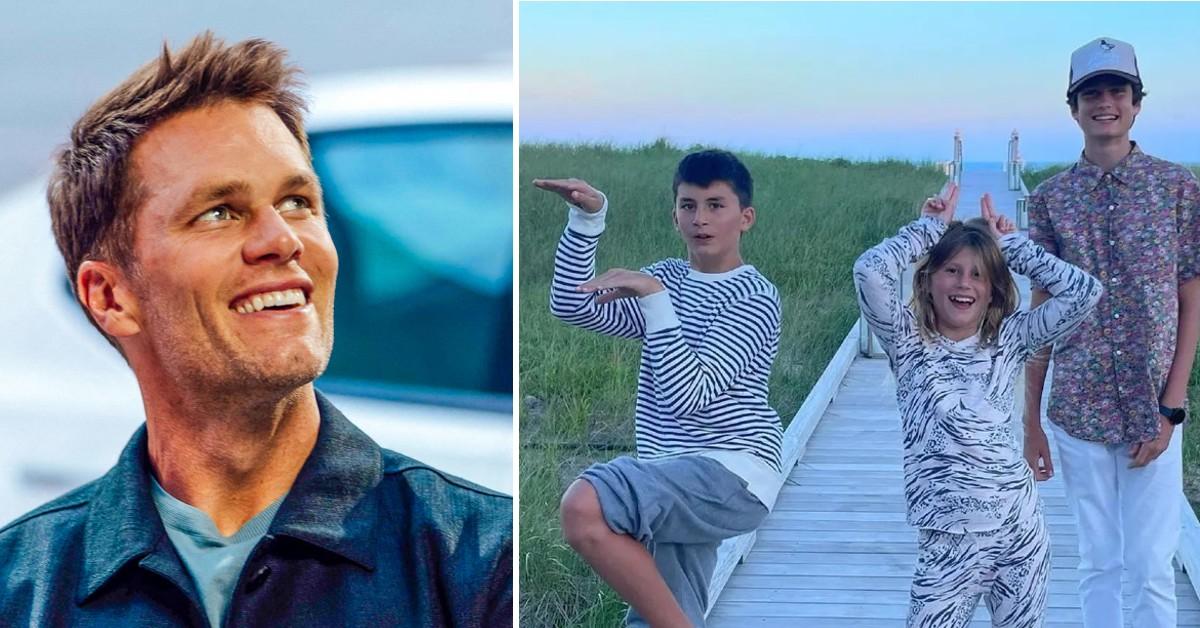 Tom Brady Shares Photo of All Three Kids After Sharing Retirement News