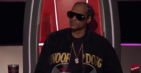 Photo of Snoop Dogg on 'The Voice.'