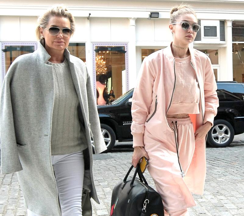 Gigi Hadid and Yolanda Foster Out in NYC