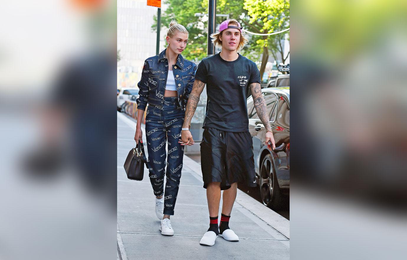 Justin Bieber and Hailey Baldwin leaving &#8220;Nobu&#8221; after dinner