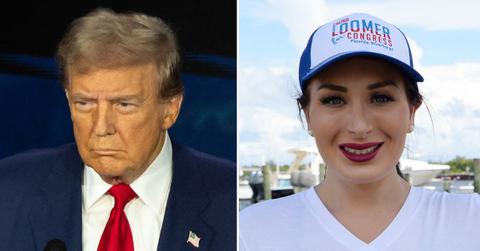 Composite photo of Donald Trump and Laura Loomer.
