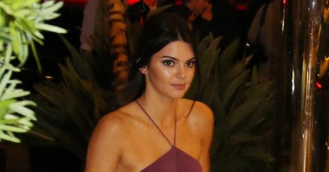 Kendall Jenner seen at the Chris Brown concert in Cannes