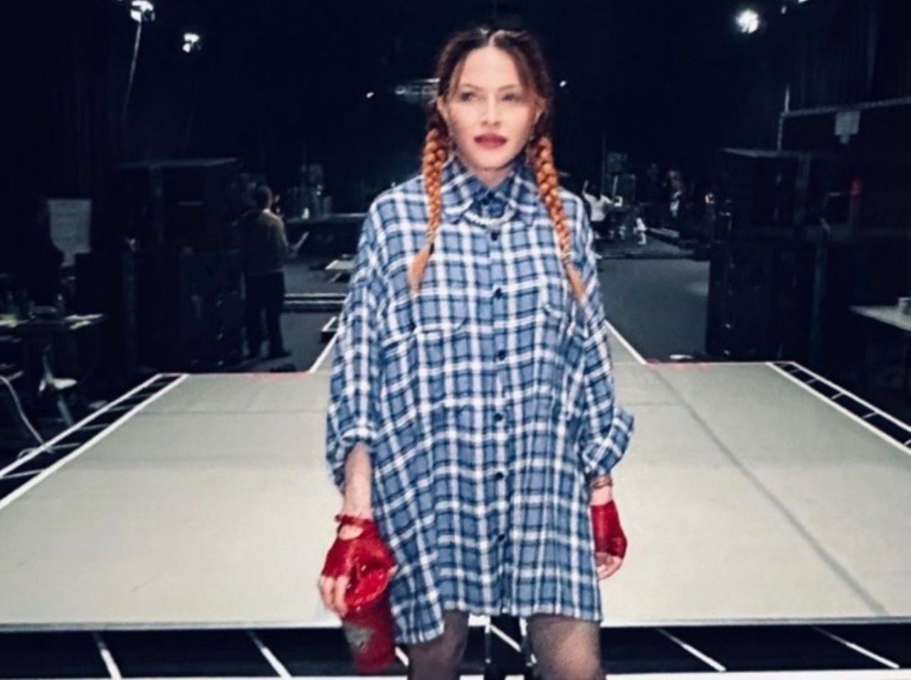 Madonna Wears Tights For Tour Rehearsals Photos