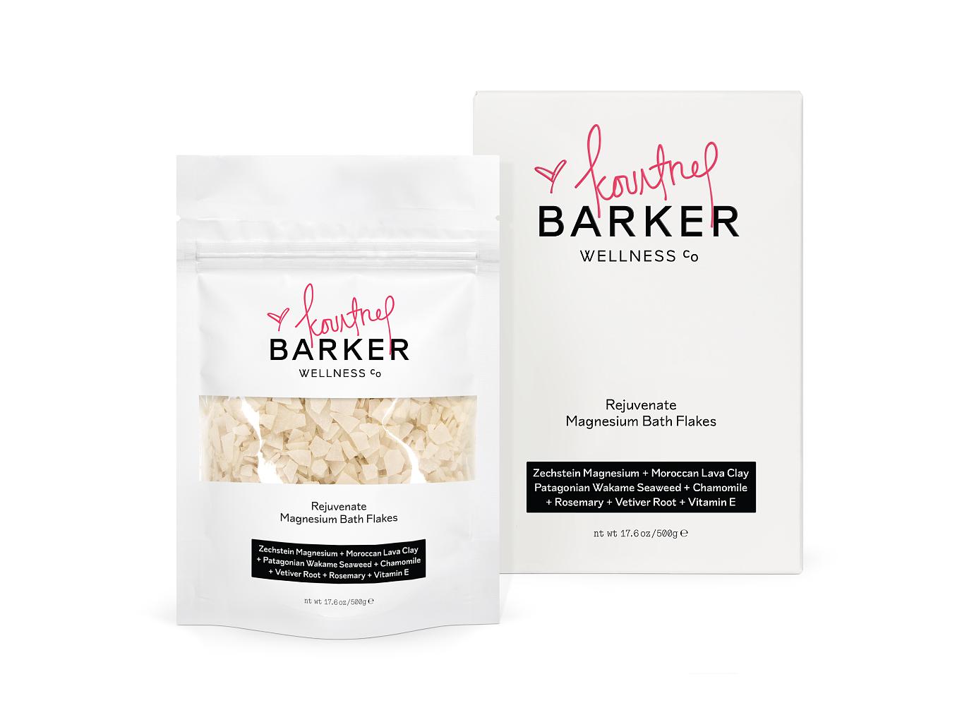 kourtney x barker wellness rejuvenate magnesium bath flakes