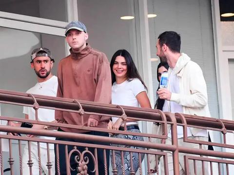 kendall jenner bad bunny new years vacation biebers