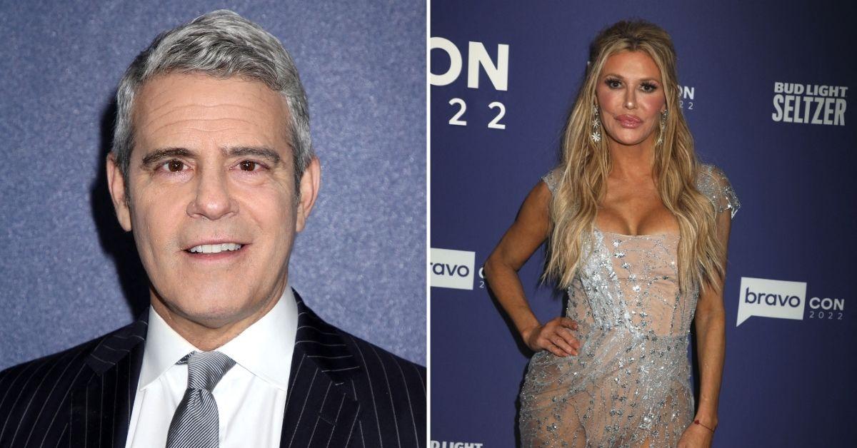 Composite photo of Andy Cohen and Brandi Glanville.