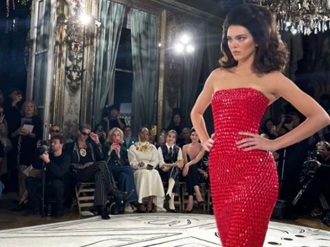 kendall jenner paris fashion week runway walk hate