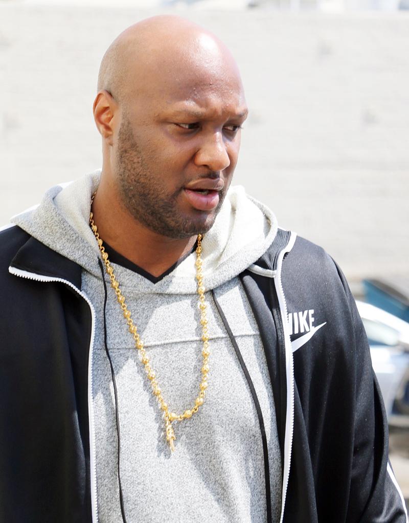 EXCLUSIVE: Lamar Odom seen walking with a friend in Beverly Hills