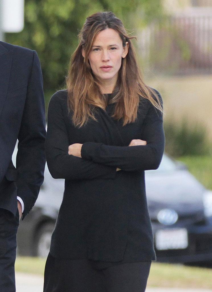 Jennifer Garner Ben Affleck Reunite Funeral