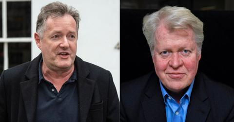 Split image of Piers Morgan and Charles Spencer.