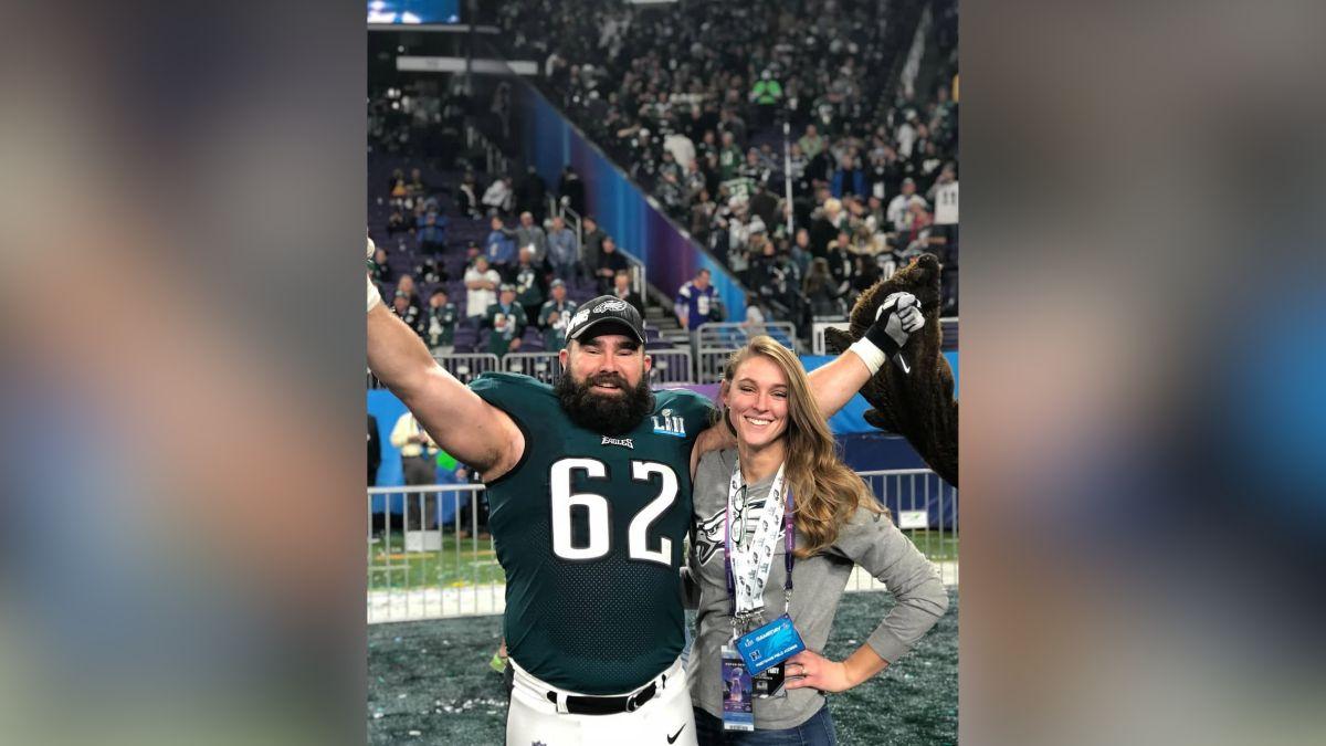 Image of Kylie Kelce is the wife of retired football player Jason Kelce.