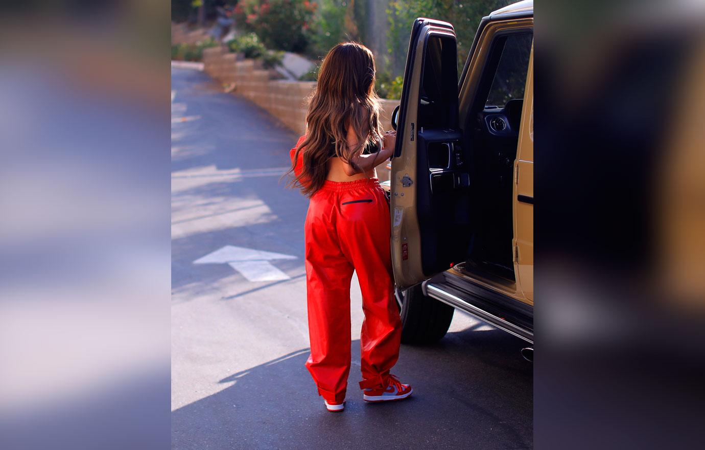 Kylie Jenner is red hot as she is seen leaving a photoshoot