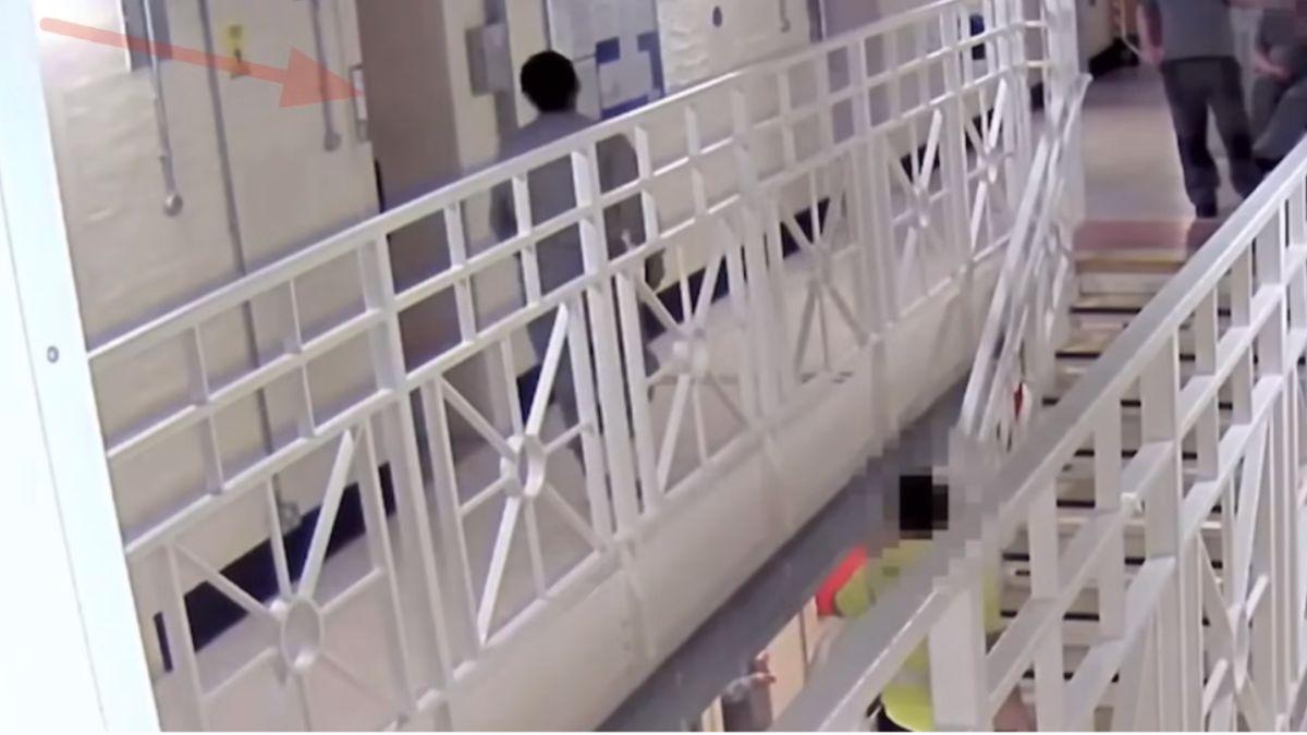 image of Rico Gedel can be seen in prison footage after the attack.