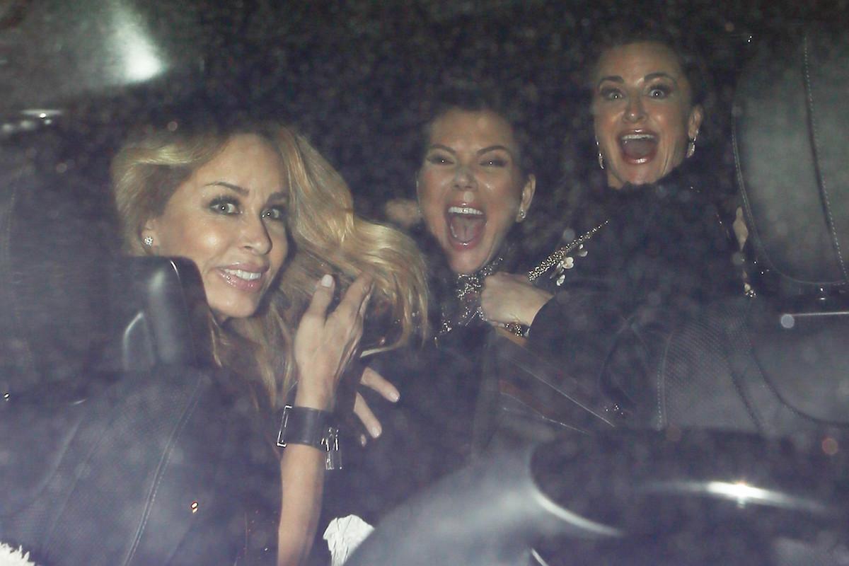 Kris Jenner, Kathy Hilton, Kim Richards, and Kyle Richards keep the party going at Catch