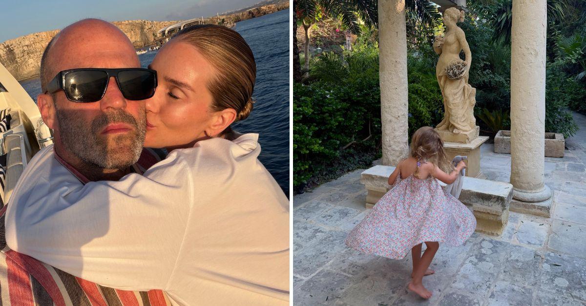 image of Rosie Huntington-Whiteley also celebrated Jason Statham's 59th birthday with heartfelt family photos featuring their children, Jack Oscar and Isabella James.