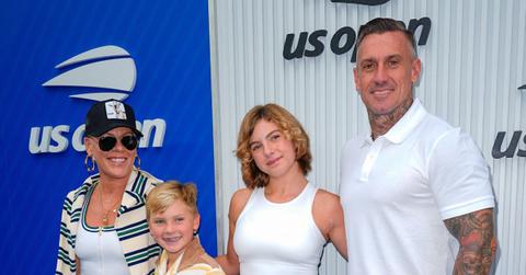 Photo of Pink, Carey Hart and their kids.