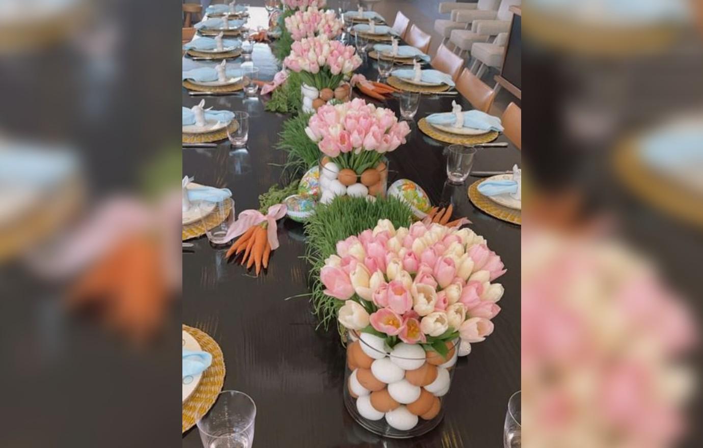 inside kardashians lavish easter photos