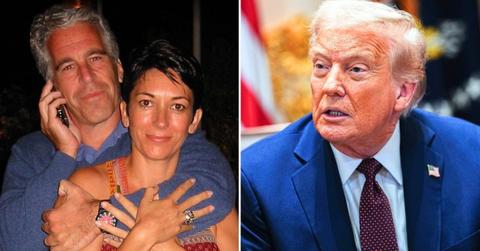 photo of Jeffrey Epstein, Ghislaine Maxwell and Donald Trump