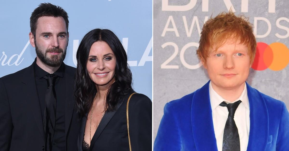 Courteney Cox, Johnny McDaid & Ed Sheeran Make Comedic Video