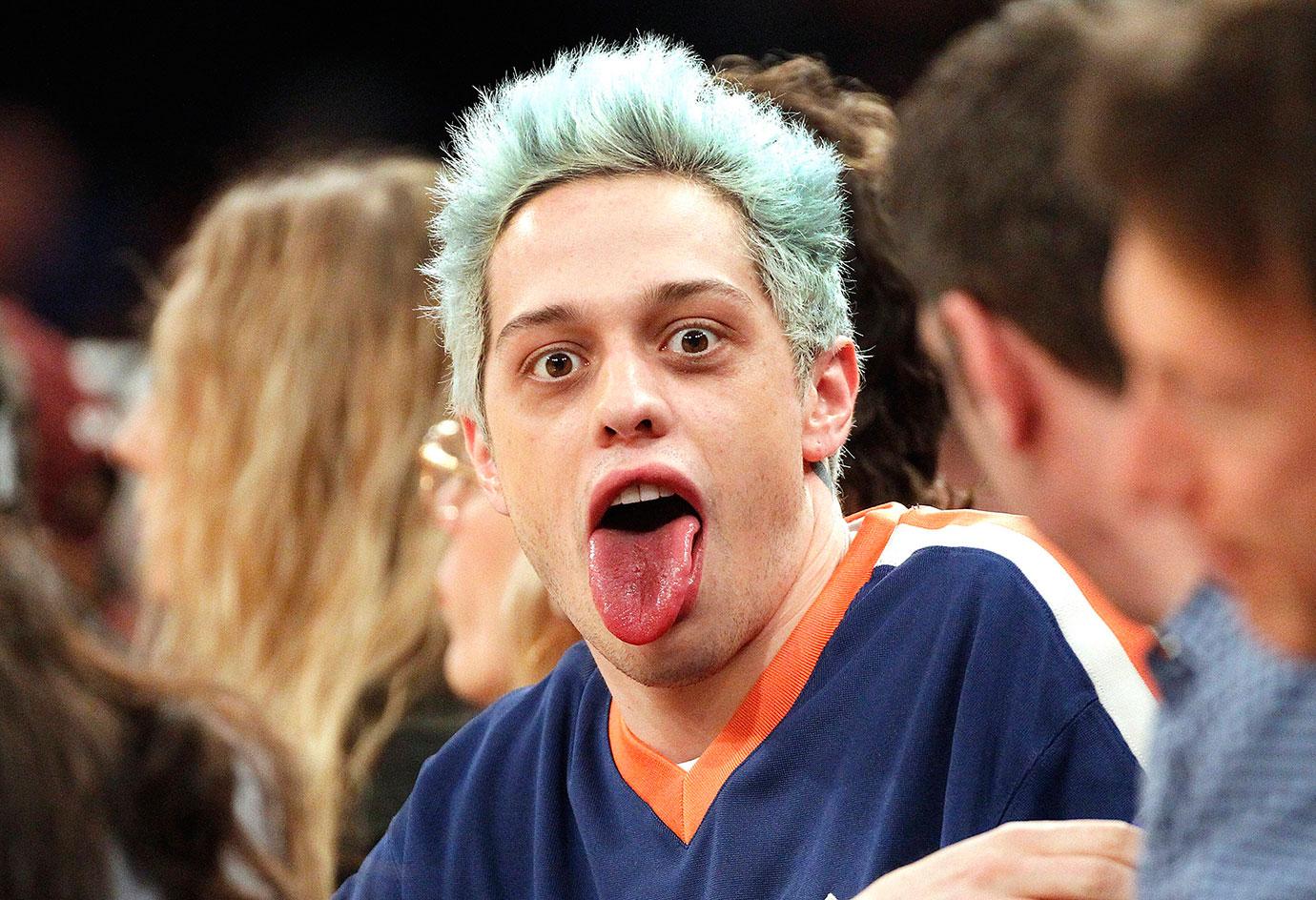 Pete Davidson at the Knicks game