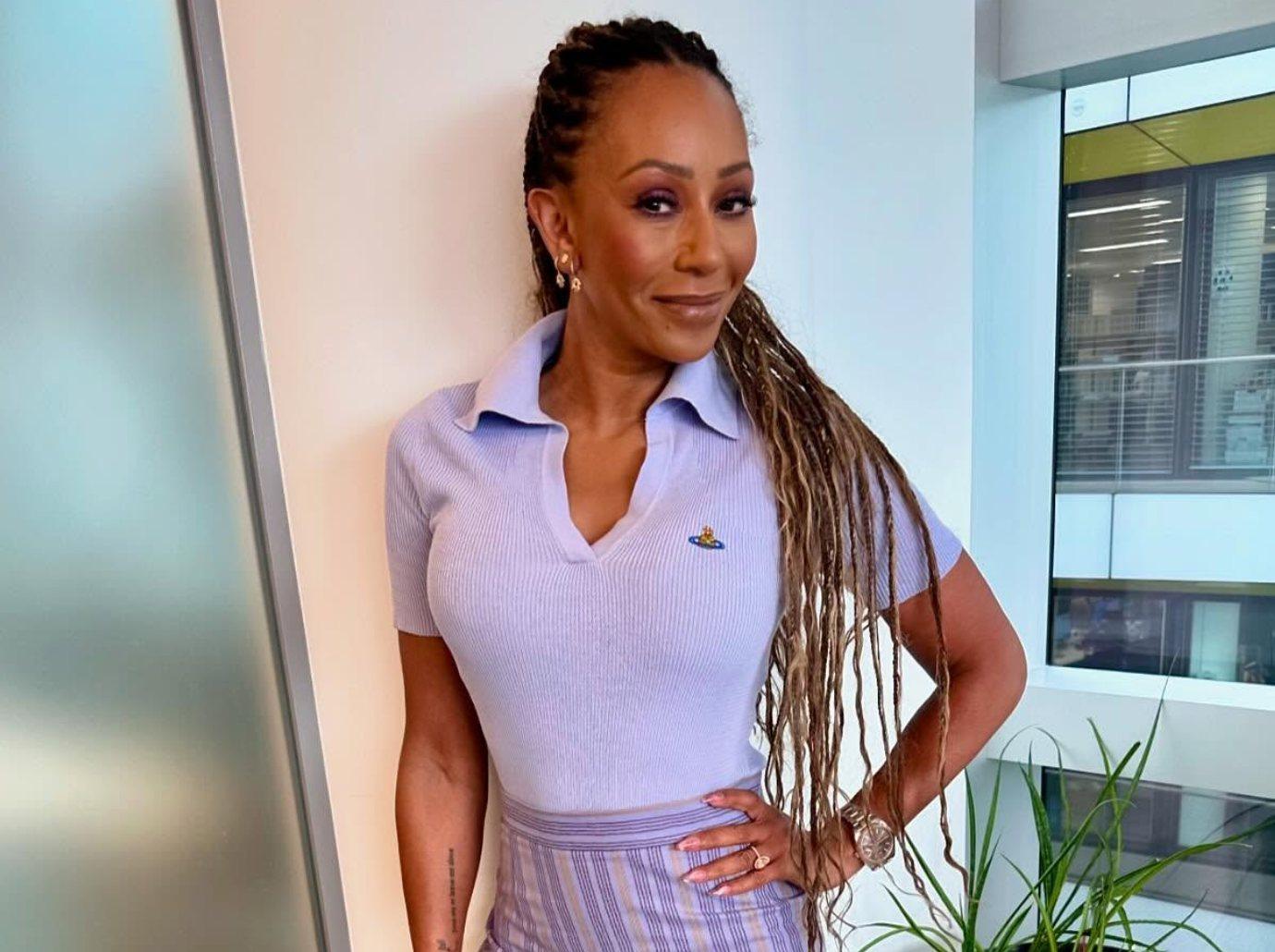 mel b sauna meditates bikini self care routine photos