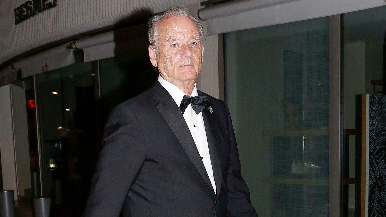 Image of Bill Murray explained how he cleared his mind before hitting a golf shot.
