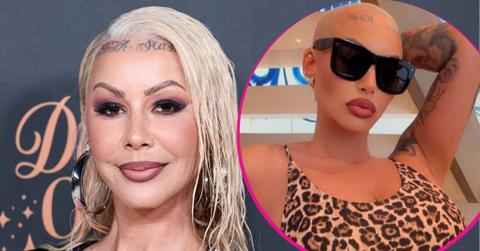 split image of Amber Rose and Amber Rose