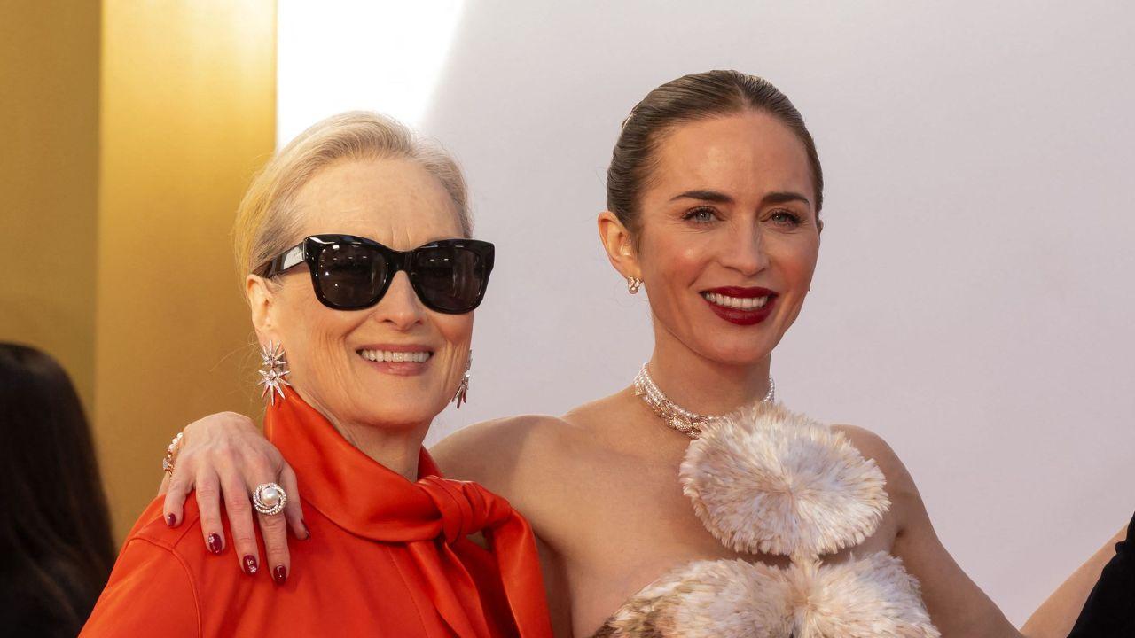 image of Meryl Streep later joked that she wanted to throw herself into the lake after being persuaded to dance.