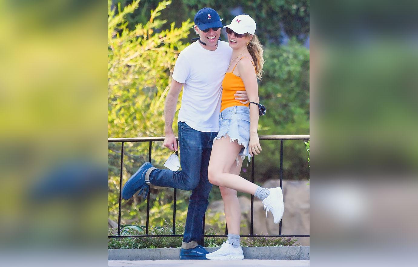 lily james boyfriend michael shuman disneyland photo