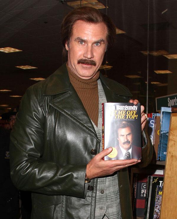 Ron Burgundy Signs Copies Of His New Book &#8220;Let Me Off At The Top: My Classy Life And Other Musings&#8221;