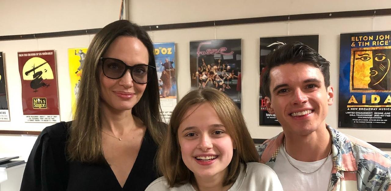 Angelina Jolie, Daughter Vivienne Go Backstage At Broadway Show: Photo