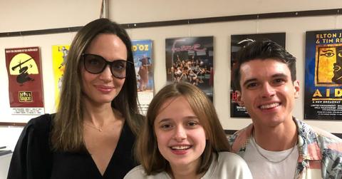 angelina jolie daughter vivienne backstage photos