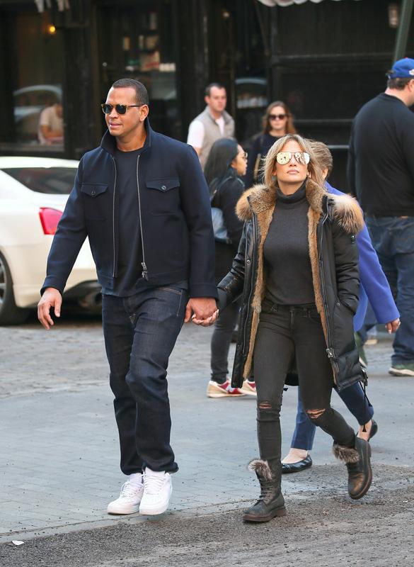 Jennifer Lopez and  Alex Rodriguez are going strong as they take a stroll in NYC