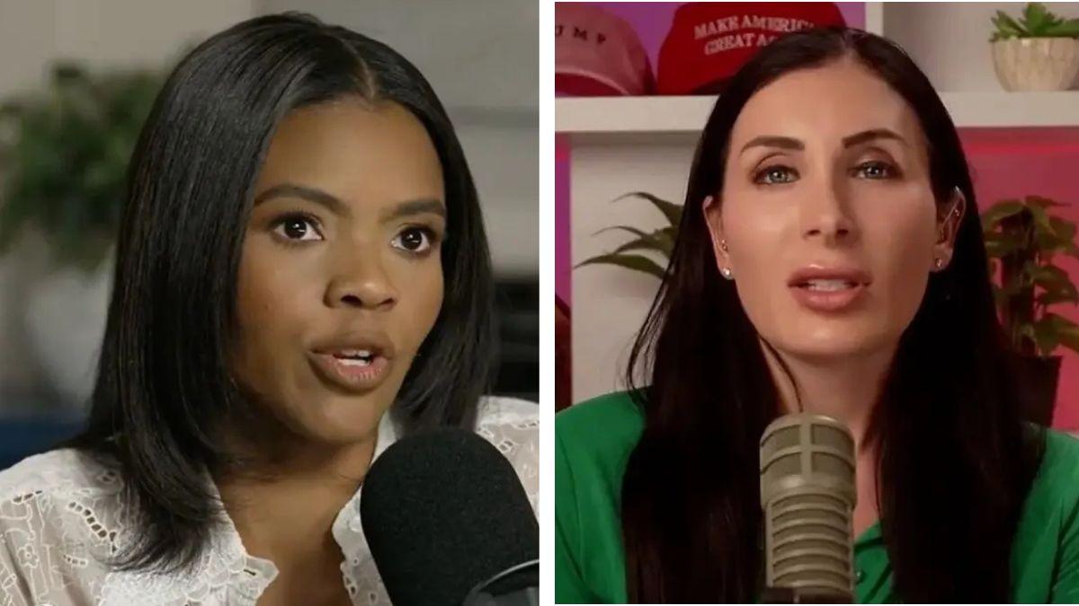 Split photo of Candace Owens and Laura Loomer