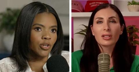 Split photo of Candace Owens and Laura Loomer