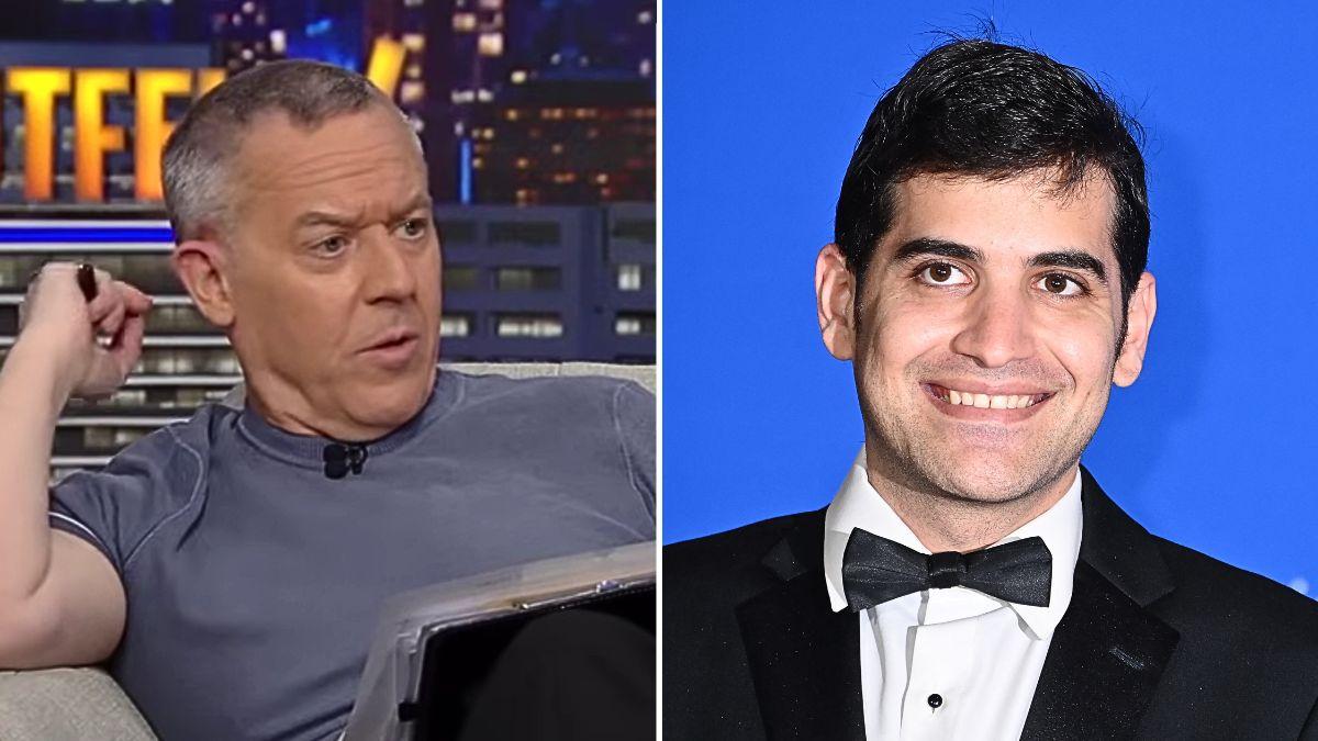 split of Greg Gutfeld, Harry Enten. 