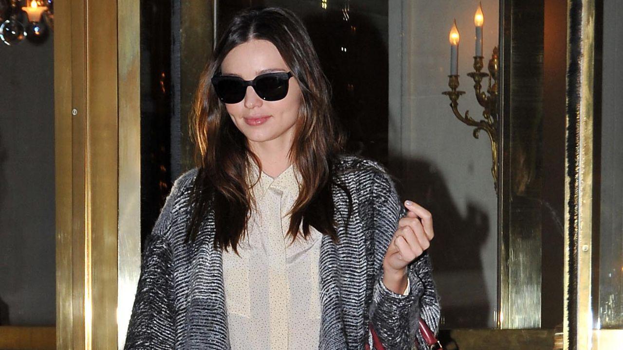 Image of Miranda Kerr said she drinks homemade tea, coconut yoghurt, and a bite of banana in her morning ritual.