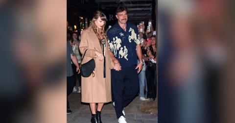 Photo of Taylor Swift and Travis Kelce.