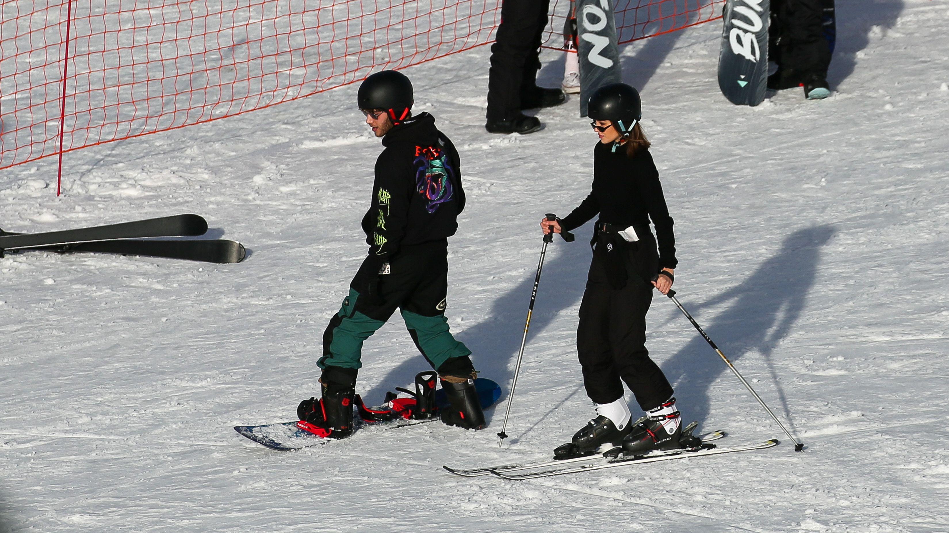 EXCLUSIVE: Delilah Hamlin and Eyal Booker Ski Trip