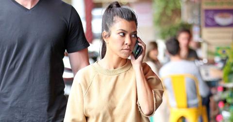 Kourtney Kardashian looks stylish as she arrives to Chin Chin