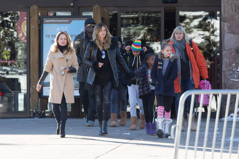 *EXCLUSIVE* Heidi Klum and Seal Return to Aspen for the First Time since their Split 5 Years Ago!