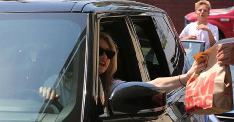 Gigi hadid mcdonalds drive thru feature